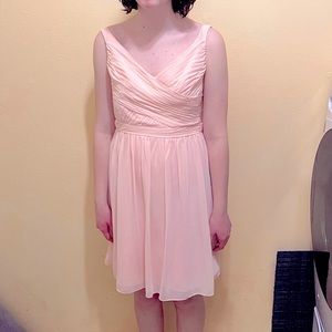 Short formal (cotton candy pink) David’s Bridal-moves nicely for dancing